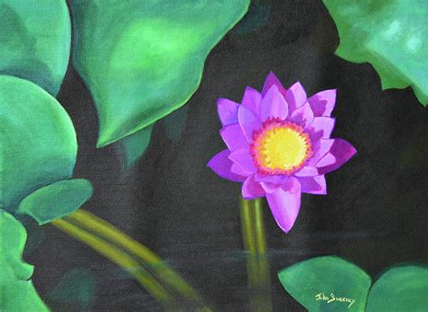 Thai Lotus Painting by John Sweeney - Fine Art America