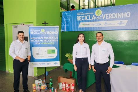 Sicoob Fronteiras é Parceiro Do Projeto Recicla Verdinho Que Promove