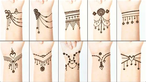 Simple Henna Bracelet Designs