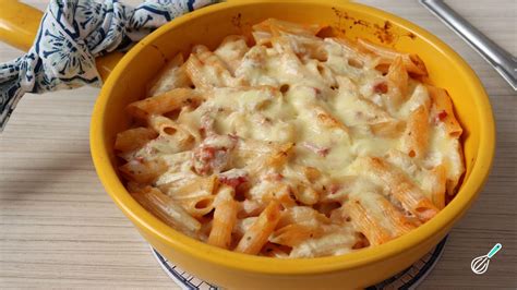 Macarrão De Forno Simples E Rápido Tudo Gostoso - Macarrão de forno simples e rápido com queijo e presunto