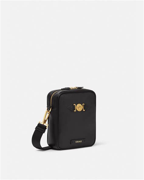 Medusa Biggie Crossbody Bag Blackgold Versace Ca