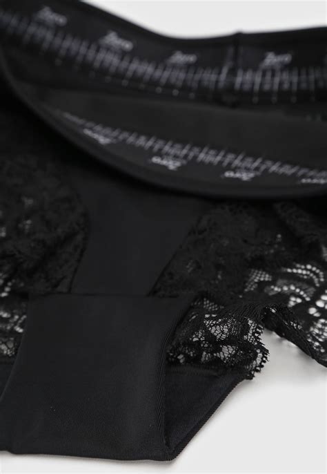 Calcinha Renda Dilady Hot Pant Zero Barriga Preta Compre Agora Dafiti Brasil