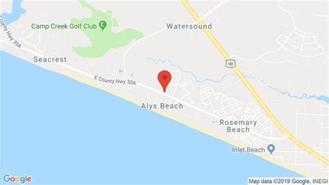 alys beach florida map beach map