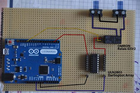 Driving A 5v Relais With An Ic Uln2803 Motors Mechanics Power And