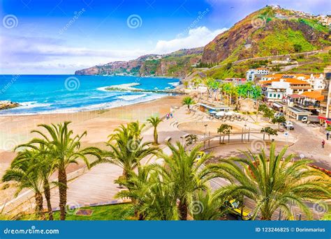 Ribeira Brava City Madeira Island Portugal Stock Image Image Of