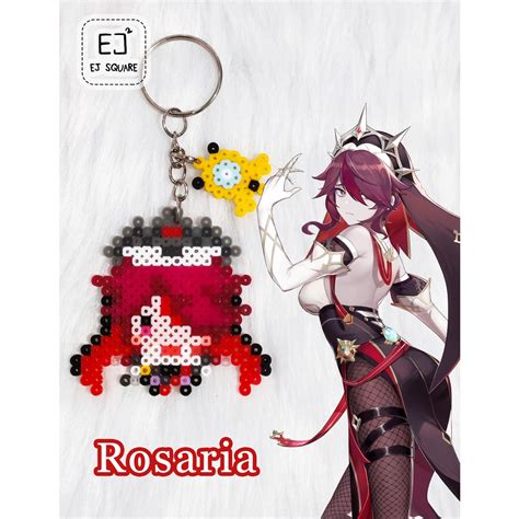Genshin Impact Mondstadt And Snezhnaya Characters Perler Bead Keychains