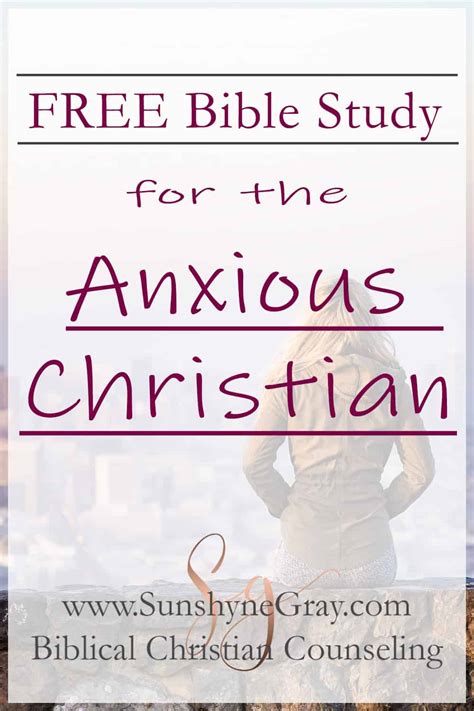 christians and anxiety bible study - Christian Counseling