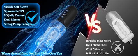 Amazon Male Masturbator Adult Sex Toys For Men Squeezable Ultra Soft Sleeve Automatic