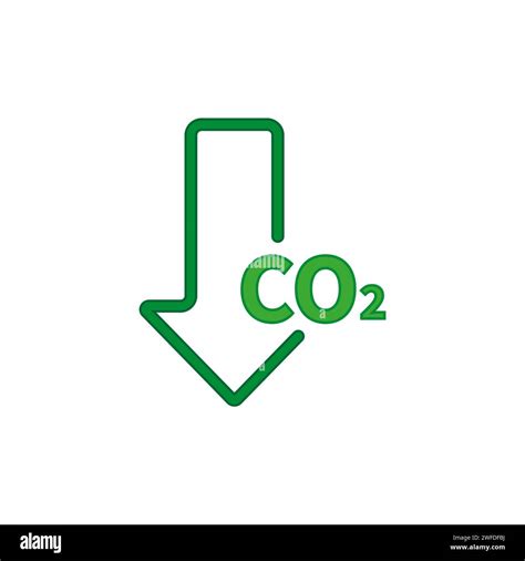 Reducing CO2 Emissions Icon Vector Stop Climate Change Sign For Graphic