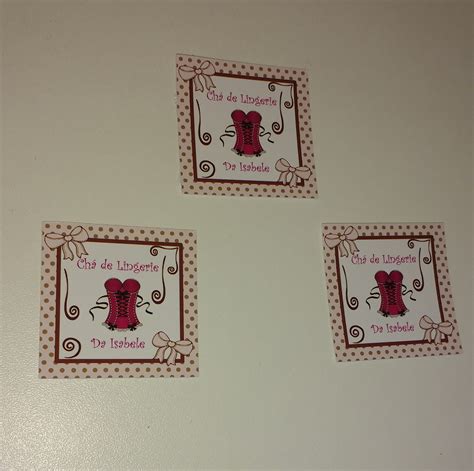 Mini Adesivos Ch De Lingerie Elo Produtos Especiais
