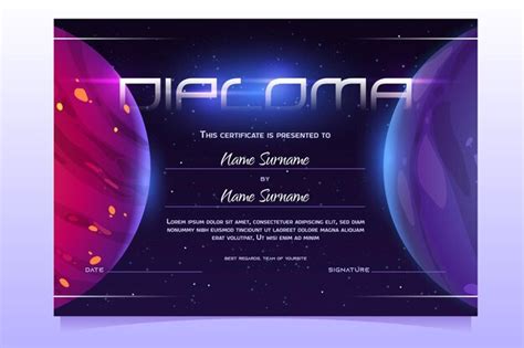 Certificate Space Vectors & Illustrations for Free Download | Freepik