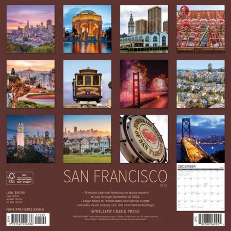 2023 San Francisco Wall Calendar Michaels