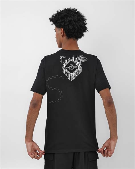 Riachuelo Camiseta Masculina The Marauder S Map Preta Warner Bros