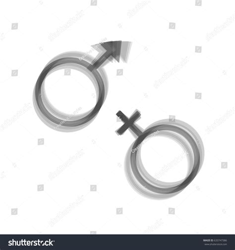 Sex Symbol Sign Vector Gray Icon Stock Vector Royalty Free Shutterstock