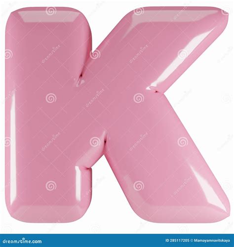 Inflated Glossy Pink Question Symbol Illustration D Render Of Latex