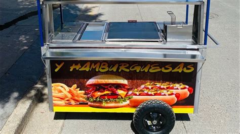 Carrito Para Hot Dog Y Hamburguesas Económico Carro De Perros