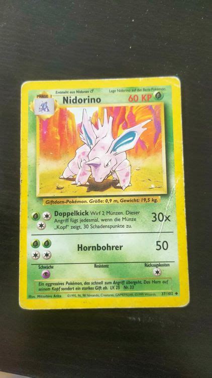 Nidorino Pokemon Basis Kaufen Auf Ricardo