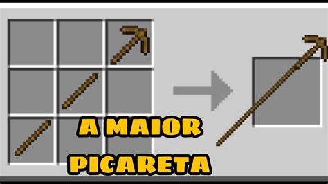 Eu Fiz A Maior Picareta Do Minecraft Youtube