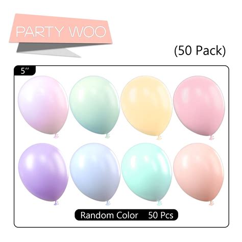 Pastel Balloons 50 Pcs 5 Inch Pastel Color Balloons