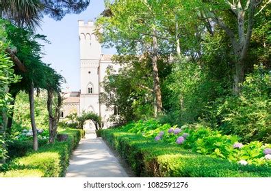 Park Ravello Village Amalfi Coast Italy Stock Photo