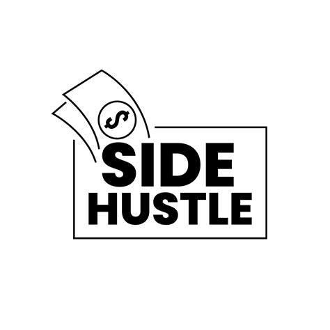 Side Hustle Success Make Money Income Icon Label Design Vector 21698474