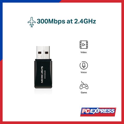 Mercusys Mw300um N300 Wireless Mini Usb Adapter Pc Express