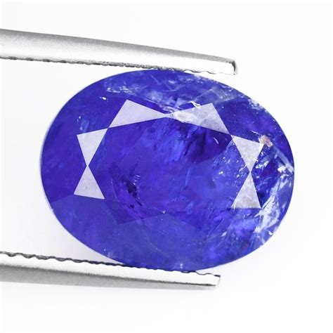 No Reserve Intense Violetish Blue Tanzanite 7 00 Ct Catawiki