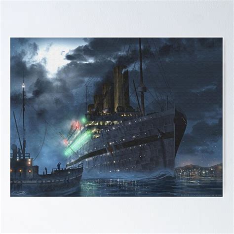 "Britannic at night | Painting | Art by Eliott Sontot" Poster for Sale ...