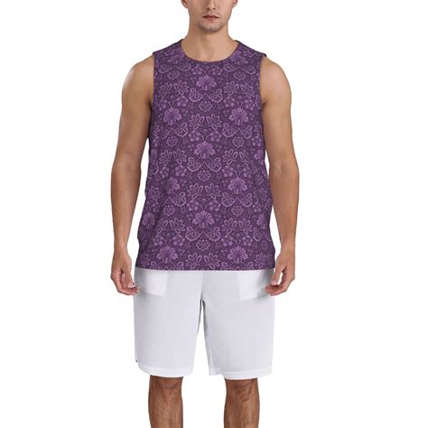 naloa retro florals purple basketball jersey reversible mens mesh