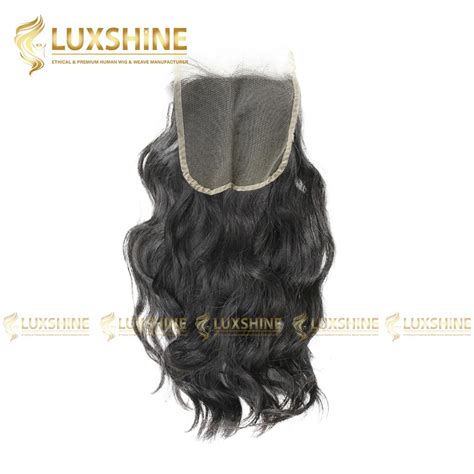 Bouncy Wavy Black Lace Closure Luxshine Hair