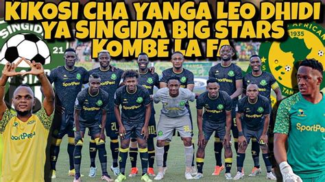 Tazama Kikosi Cha Yanga Kinachoanza Leo Dhidi Ya Singida Big Stars Nusu