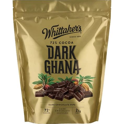 Whittakers Dark Ghana Chocolate Pips 2kg Kiwi Corner Dairy