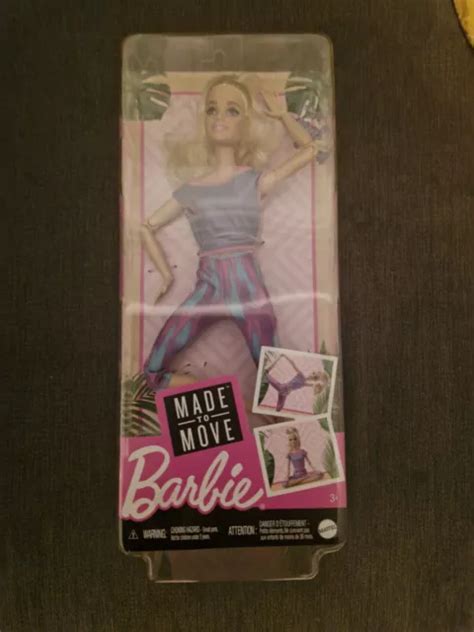 BARBIE GXF04 Made To Move Doll With Long Blonde Hair 9 99 PicClick UK