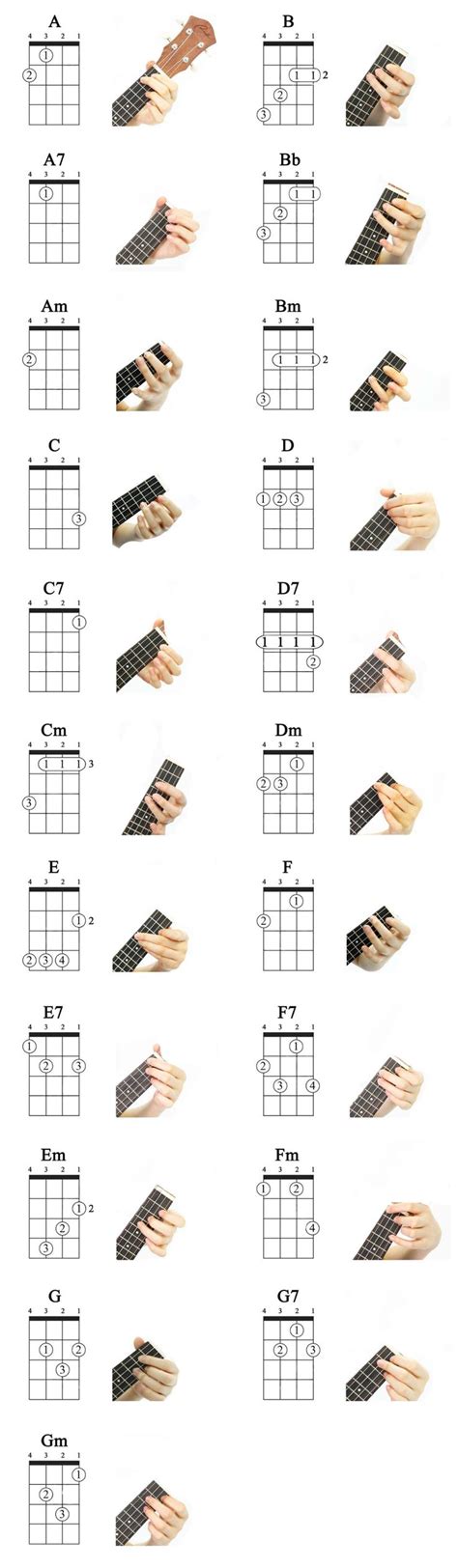 Beginner Chords Main Musikinstrumente Ukulele Nel