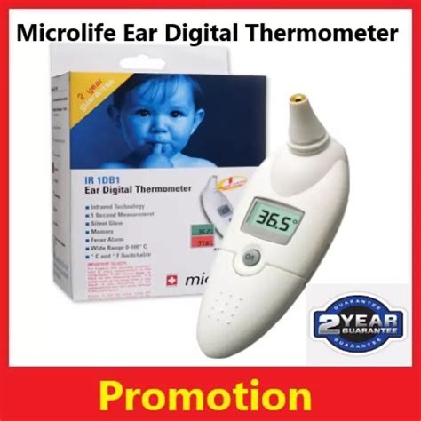 Microlife Digital Ear Thermometer Ir1db 1 Second Measurement Lazada