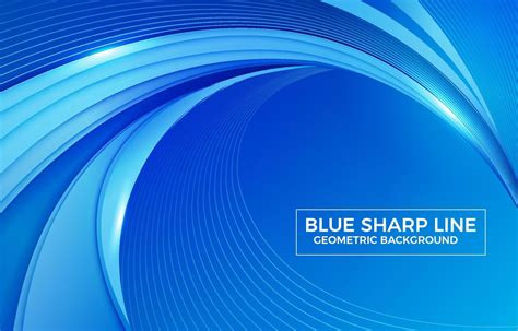 Modern Futuristic Blue Line Shaped Background 4236196 Vector Art at ...