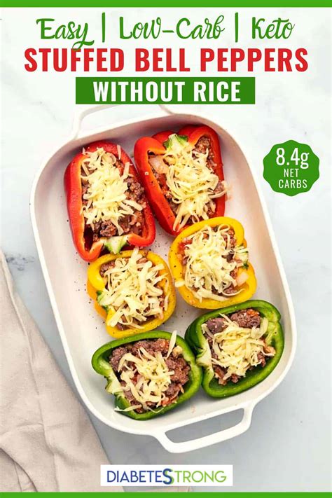 Stuffed Peppers Without Rice Recipe Diabetes Strong Shizukuworld