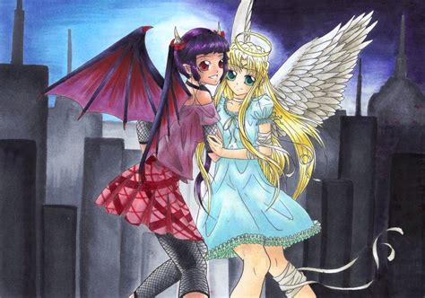 Angel and Devil Wallpaper - WallpaperSafari
