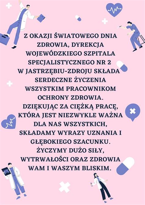 Z okazji Światowego Dnia Zdrowia oraz Dnia Pracownika Służby Zdrowia