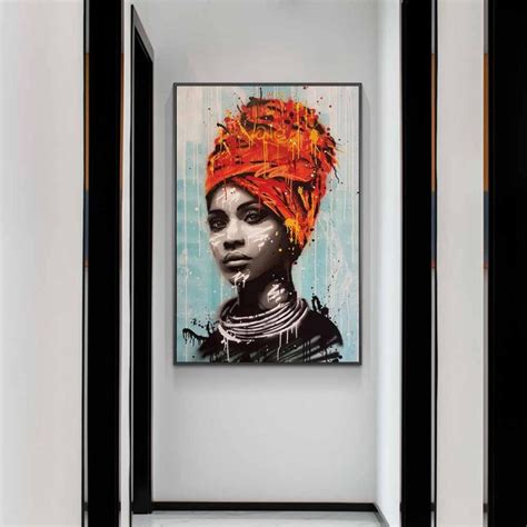 Black Woman Nude Canvas Art Prints African Wall Graffiti Home Decorations Weposters Free
