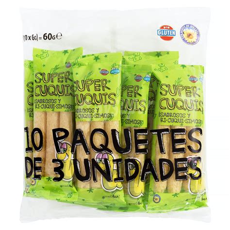 Hacendado Aperitivo Super Cuquis PAQUETE PACK 10 X 3 U 60 G