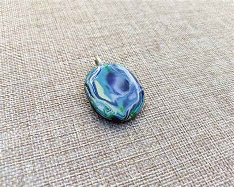 Resin Pendant Polymer Clay and Resin Pendant Handmade Jewelry | Etsy