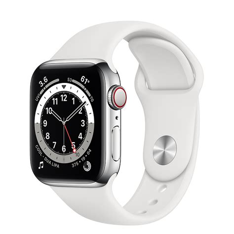 Apple Watch Series 6 Edelstahl 44 mm (2020) | silber | Sportarmband ...