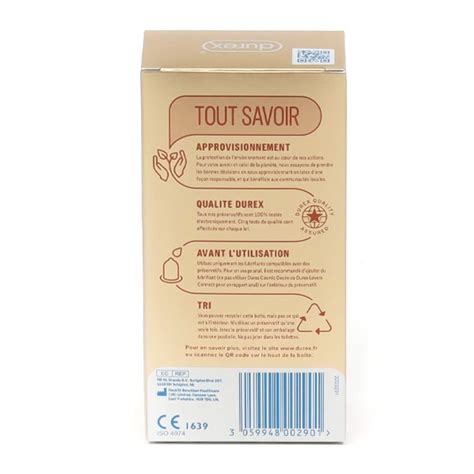 Durex Nude Ultra Fin Pr Servatifs En Latex Lubrifi S