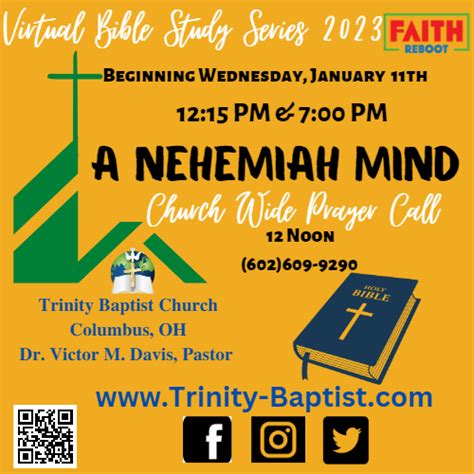 Wednesday Afternoon Bible Study Trinity Baptist Church