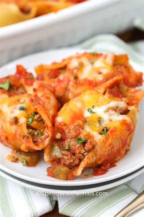 Jumbo Taco Stuffed Pasta Shells Are Always A Hit A Cheesy Mixture Of