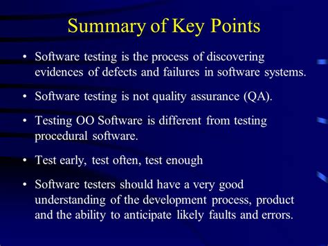 Software Testing And Quality Assurance Introduction And Terminology