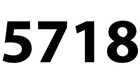 Zahl 5718