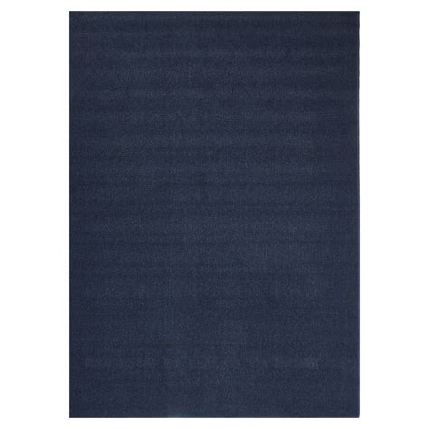 Mainstays Titan Solid Living Room Area Rug Navy 5 X 7