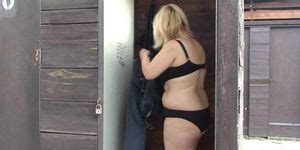 GRANNYBET Busty Blonde Grandma Rides Cock On Public Tnaflix